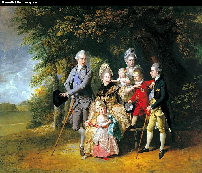 Johann Zoffany Queen Charlotte with her Children and Brothers